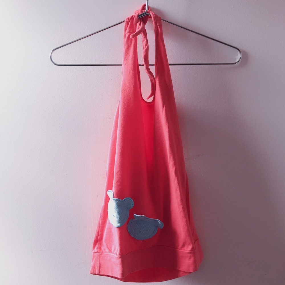 Teddy Bear Pink Halter Top